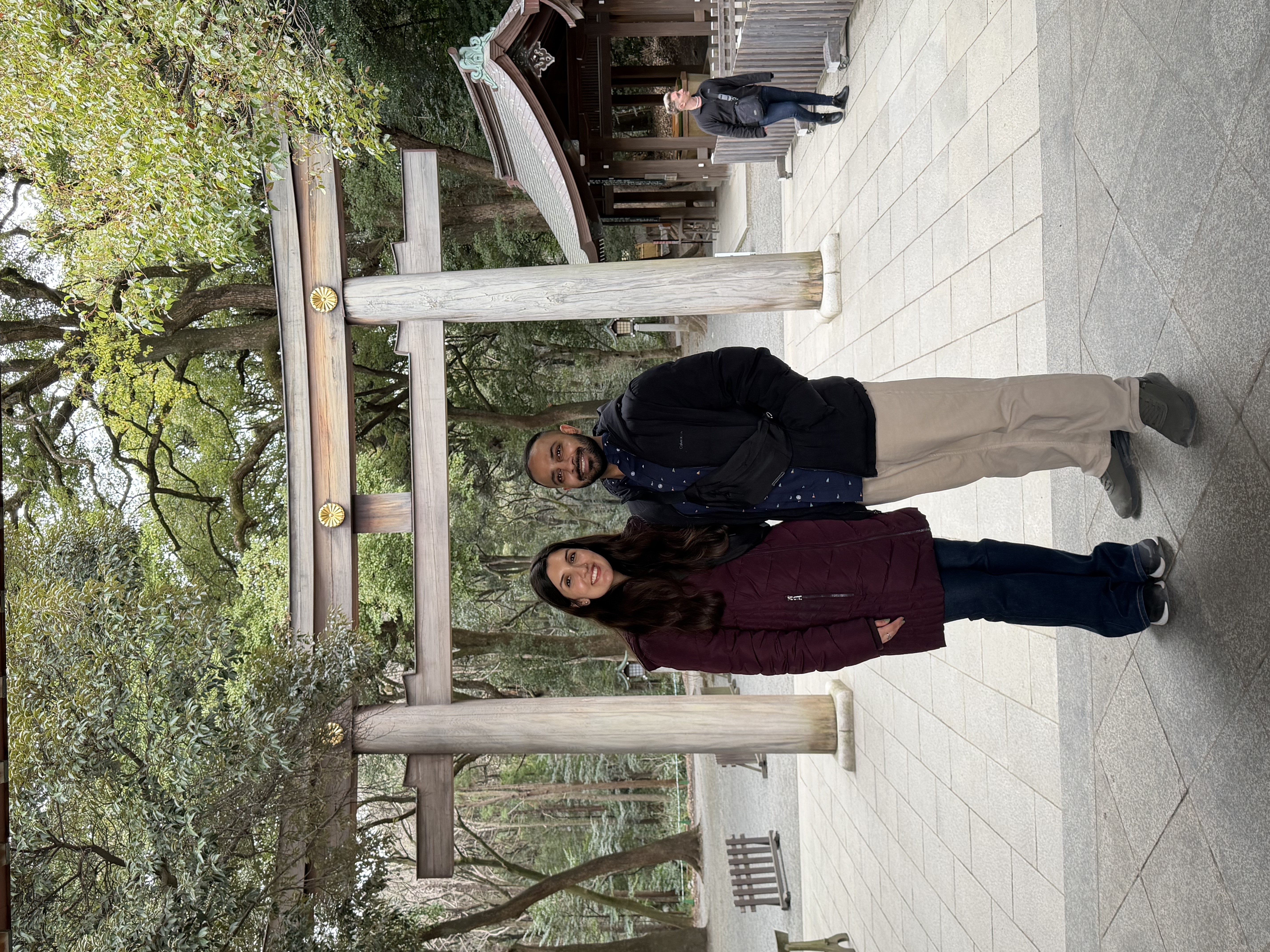 Simran and Parth exploring together during a trip to Japan